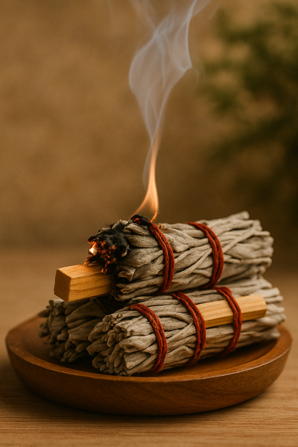 Atados de Salvia balnca y Palo Santo